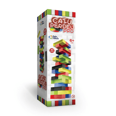 Jogo Torre de Equilibrio Caiu Perdeu Pro blocos de montar 45 peças -  Camilo's Variedades
