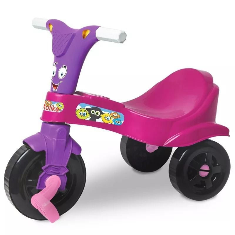 Triciclo Motoca Infantil Happy Pink Meninas Rosa - Xalingo em