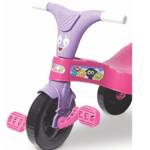 Triciclo Motoca Infantil Rosa Menina Princesa - Kepler em Promoção