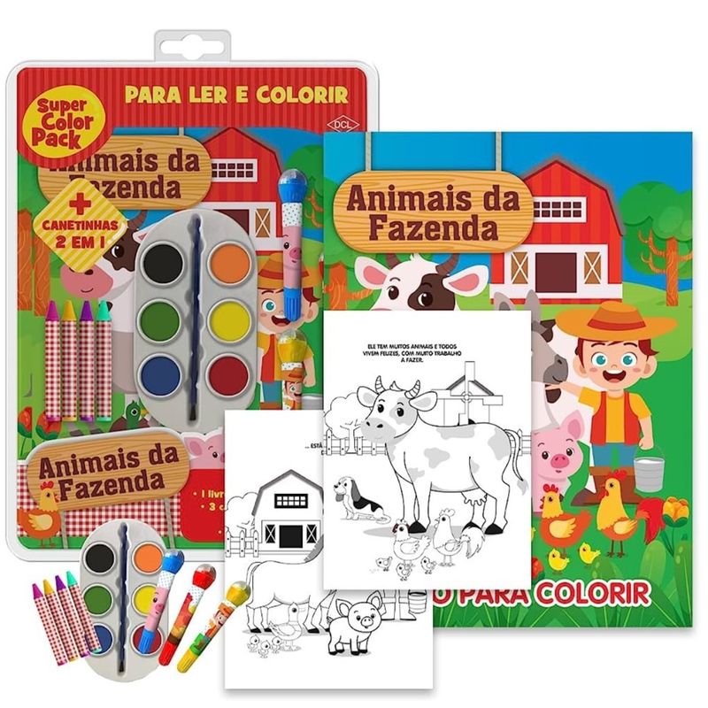 Livro-de-Atividades---Super-Color-Pack---Animais-da-Fazenda---Catavento-0