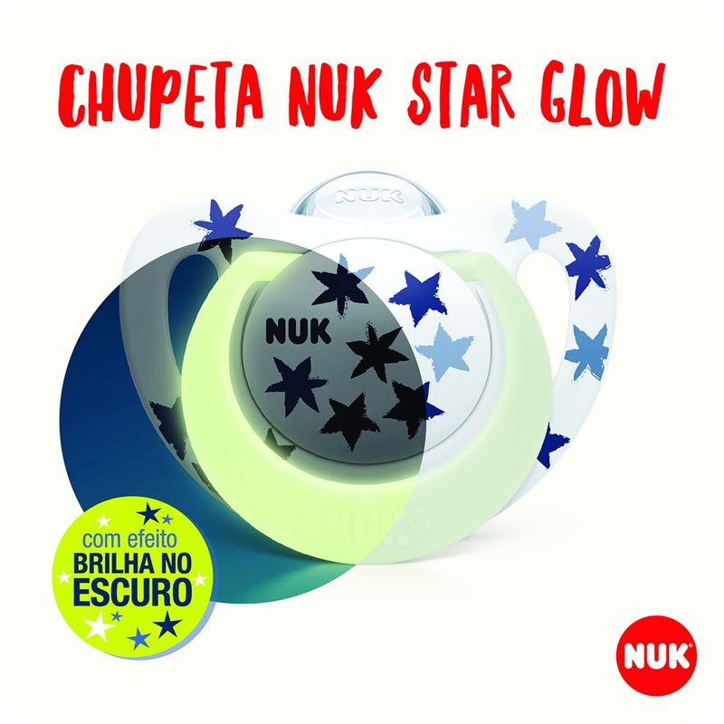 NUK Star Night & Day - Chupetes para bebé (18 a 36 meses), verde :  : Bebé