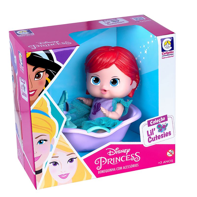 Mini-Boneca---18Cm---Disney---Ariel-na-Banheira---Cotiplas-2