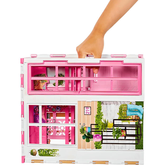 Casa da Barbie Glam com Boneca HCD48 - Mattel - Happily Brinquedos