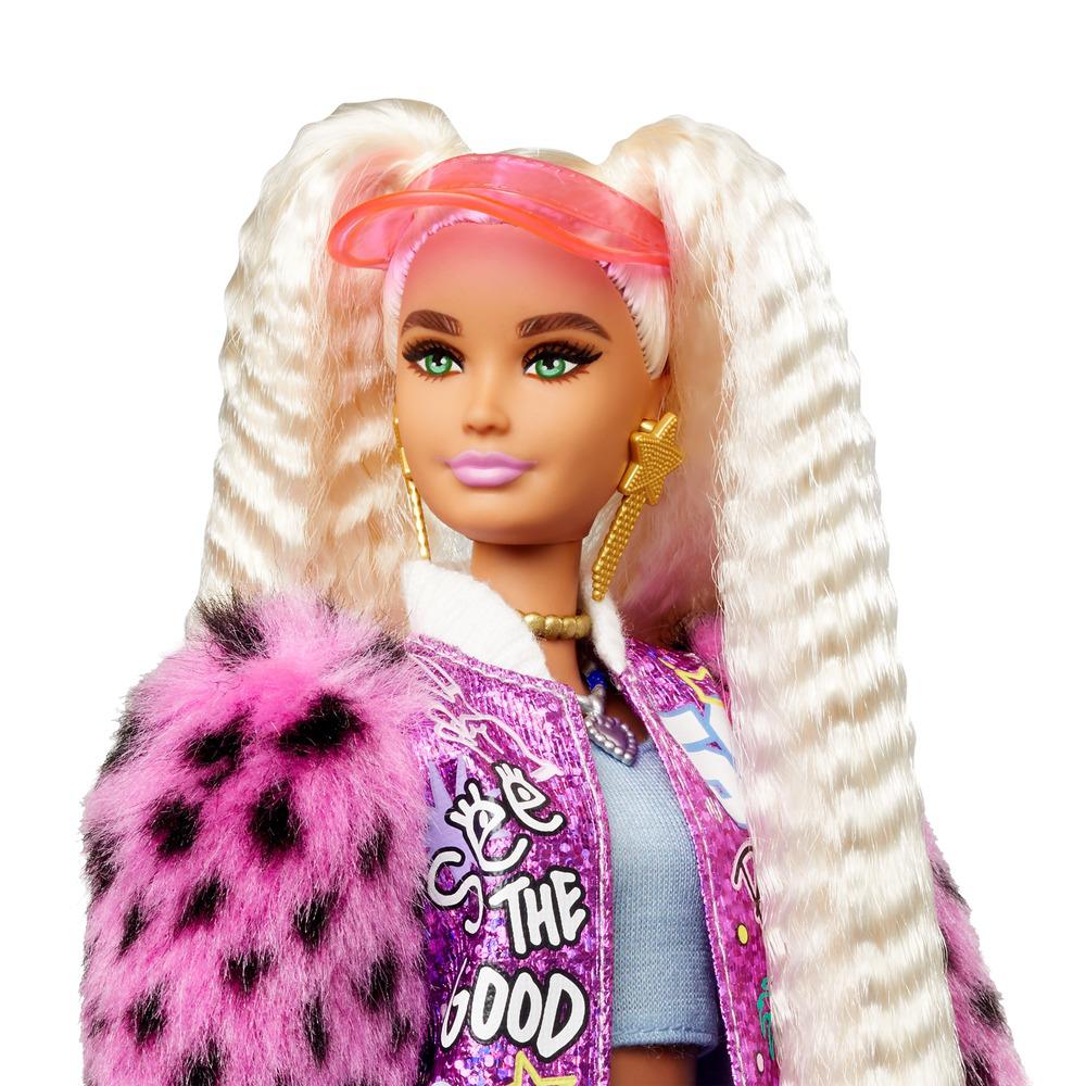 Boneca Barbie - Extra - Barbie Com Saia e Bolsa Roxa - Mattel