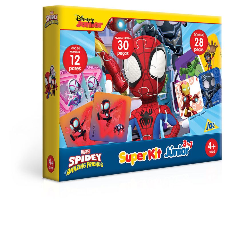 Conjunto-de-atividades---Super-Kit-Junior---Marvel---Spidey---Toyster-1