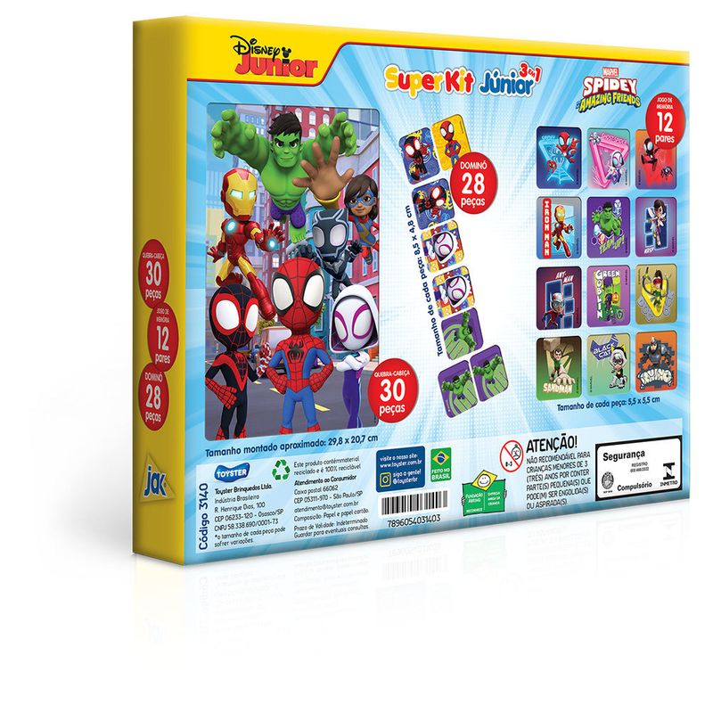 Conjunto-de-atividades---Super-Kit-Junior---Marvel---Spidey---Toyster-2