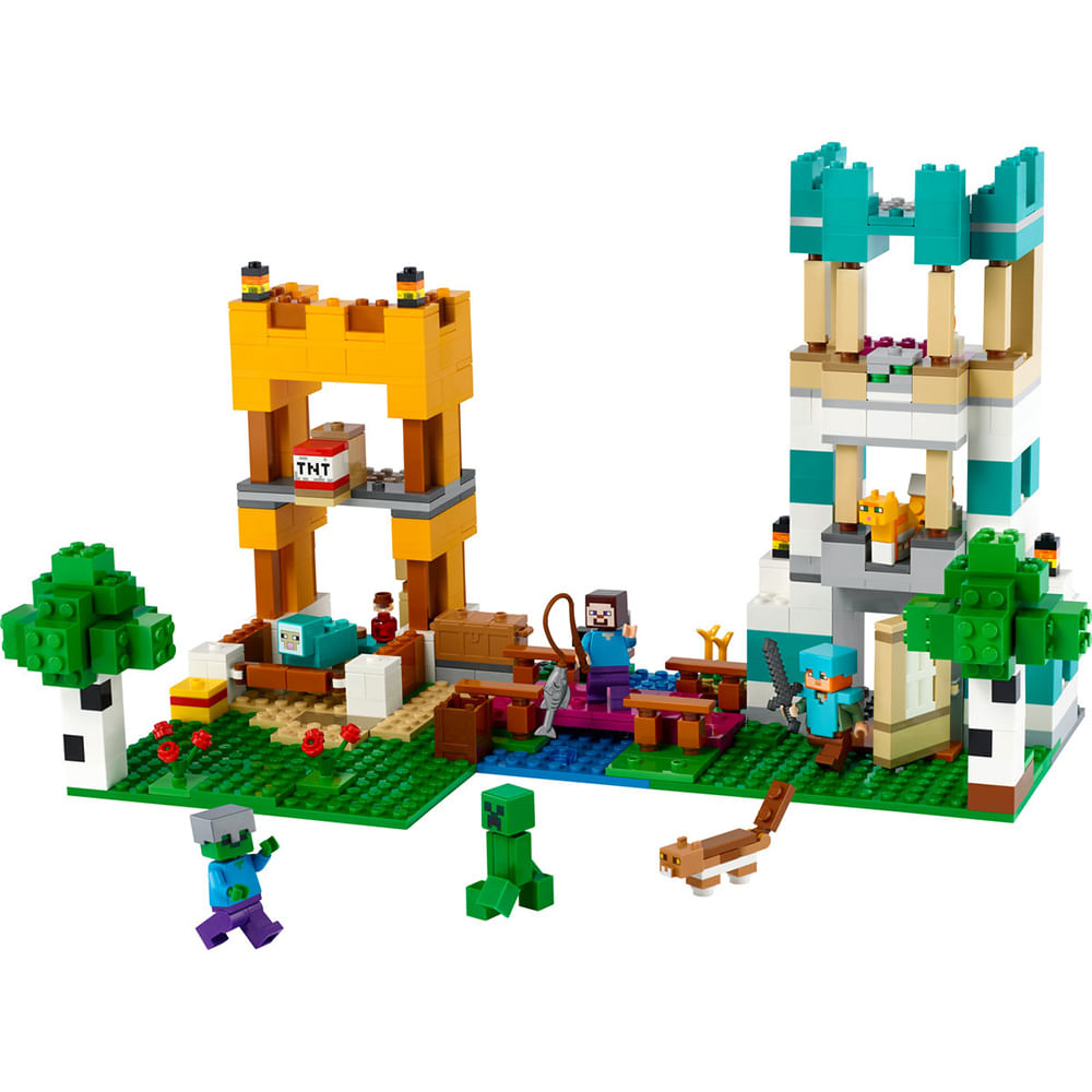 Kit 8 Bonecos Lego Minecraft compatível Com Lego Promoção