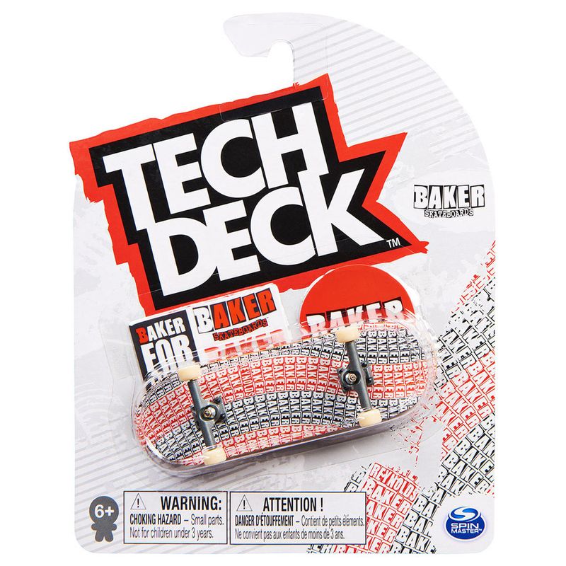 Skate De Dedo - Tech Deck - Real Skateboard A Vermelho - Sunny - D