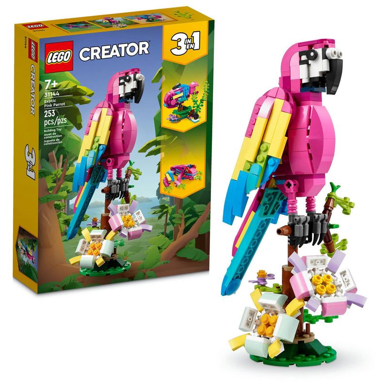 Lego---Papagaio-Rosa-Exotico---31144---Creator-2
