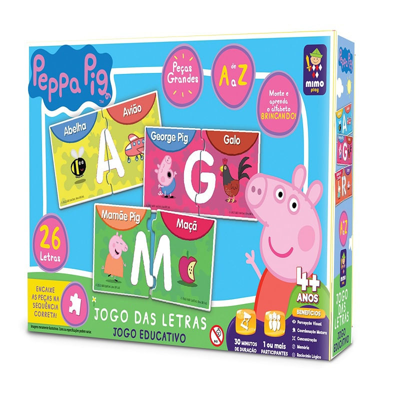 Jogo-Educativo---Jogo-das-Letras---Peppa-Pig---Mimo-0