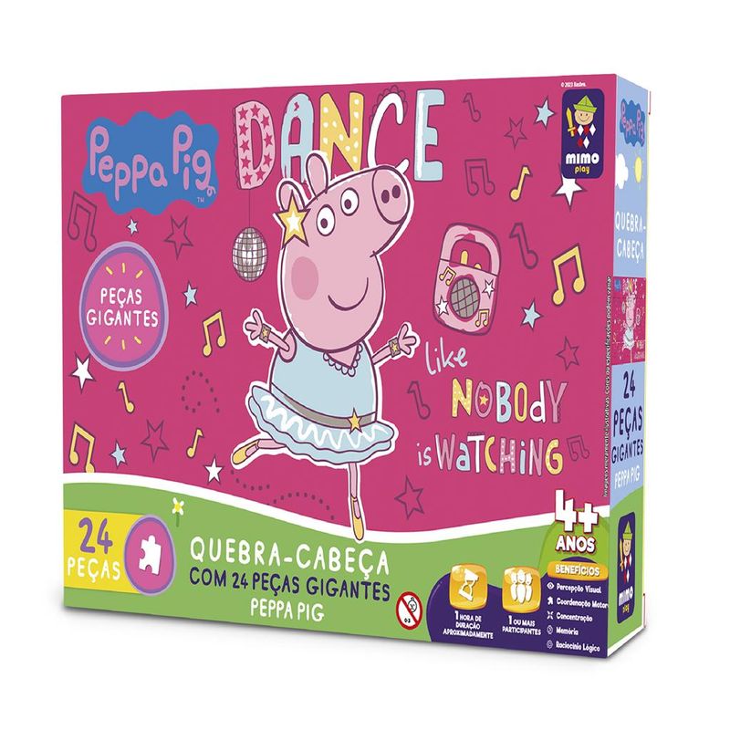 Quebra-Cabeca-Gigante---Peppa-Pig---24-Pecas---Peppa-Bailarina---Mimo-0