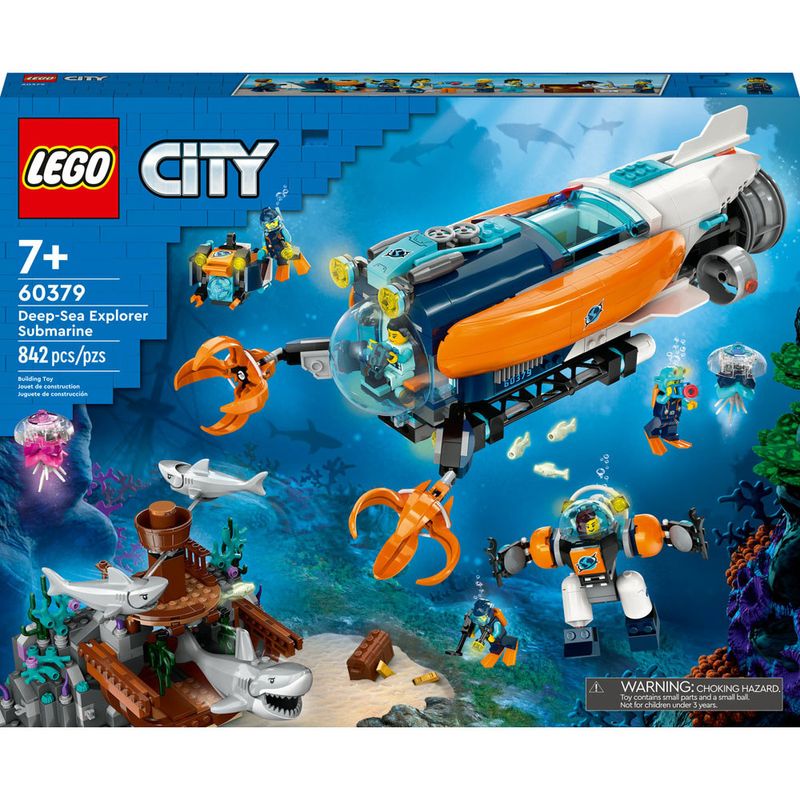 Lego-City---Submarino-Explorador-de-Aguas-Profundas---60379-0