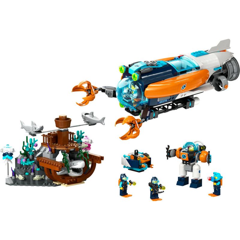 Lego-City---Submarino-Explorador-de-Aguas-Profundas---60379-1