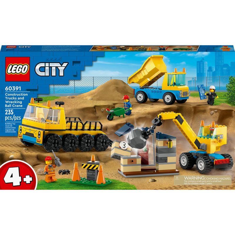 Lego-City---Caminhoes-de-Construcao-e-Guindaste-com-Bola-de-Demolicao---60391-0