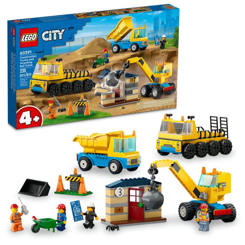 Lego-City---Caminhoes-de-Construcao-e-Guindaste-com-Bola-de-Demolicao---60391-2