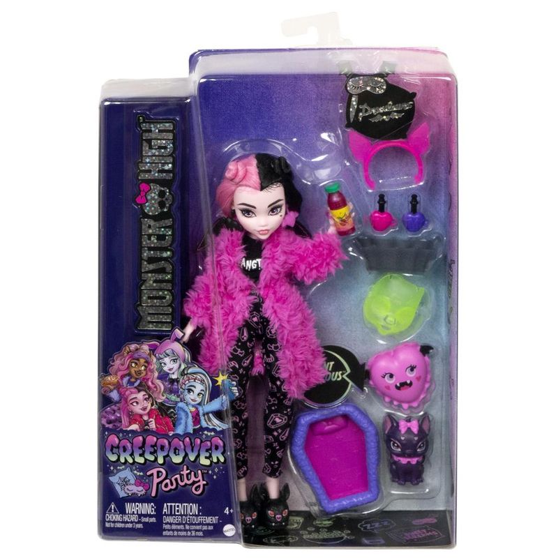Boneca-Articulada-com-Acessorios---Monster-High---Creepover-Draculaura---Mattel-1