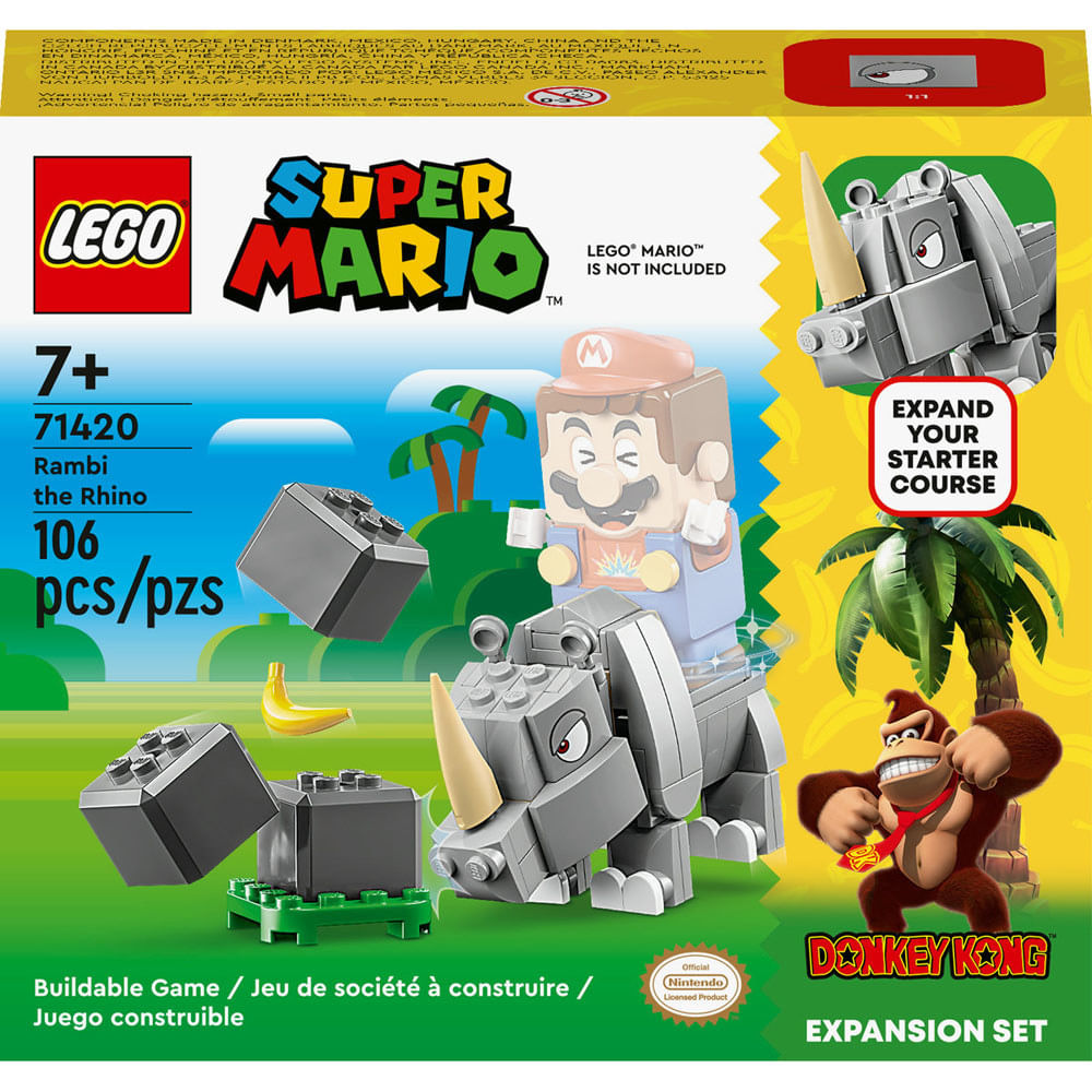 LEGO - Pacote de Expansão - Rambi, o Rinoceronte - 71420 - Super