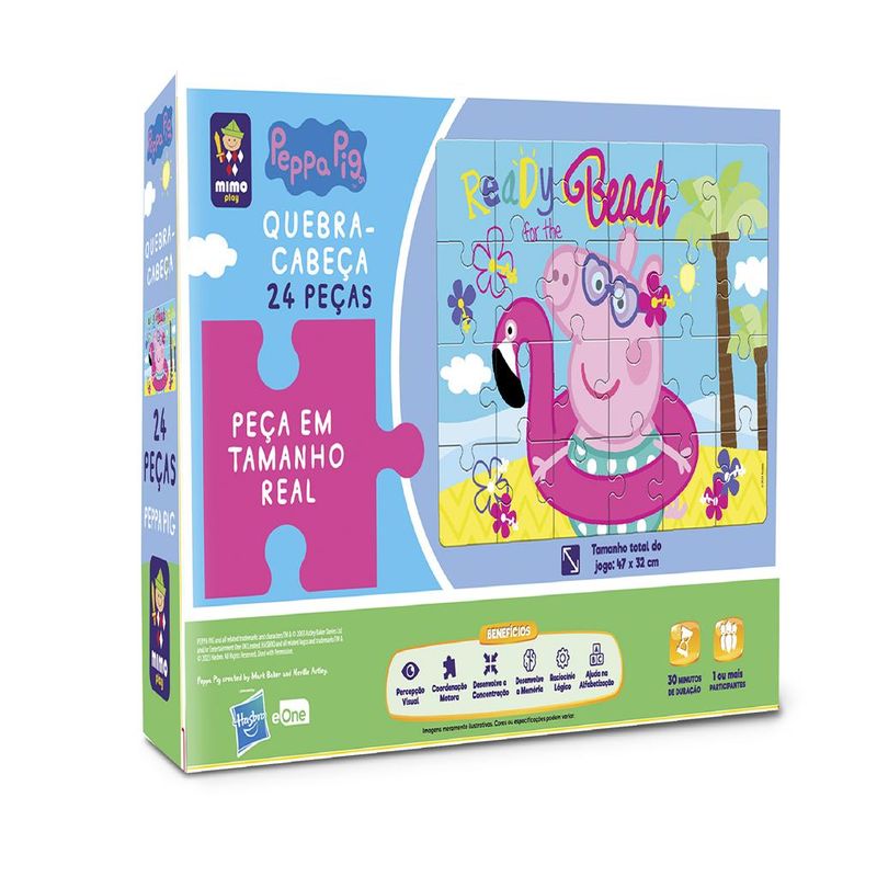 Quebra-Cabeca---Peppa-na-Praia---Gigante---24-pecas---Peppa-Pig---Mimo-2