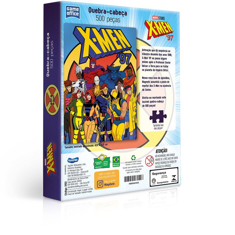 Quebra-cabeca---500-pecas---Marvel---X-Men---Toyster-1