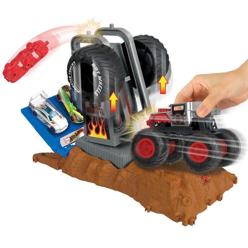 Conjunto Arena Smashers Monster Trucks Hot Wheels - Mattel