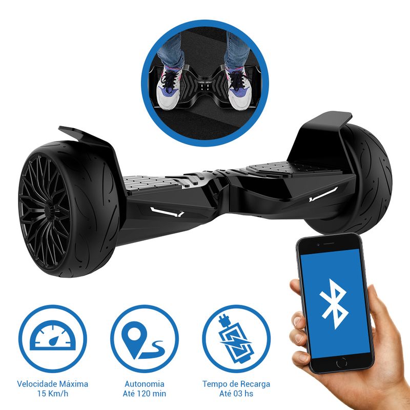 Diciclo-Eletrico---Hoverboard----Pro-85---Drop---Preto---Dbs--7
