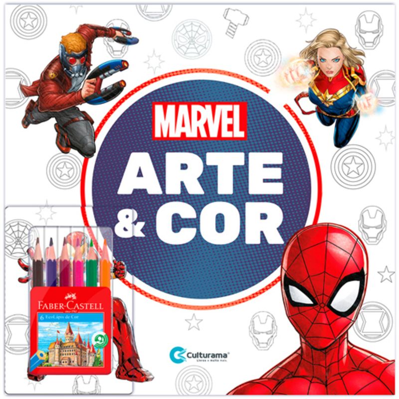 Conjunto-Livro-Para-Colorir-E-Lapis-de-Cor---Arte-e-Cor---Marvel---Culturama-0