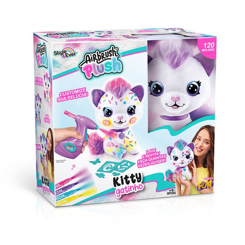 Conjunto-de-Pelucia-para-Pintar---Kitty-Gatinho---Airbrush---Fun-1