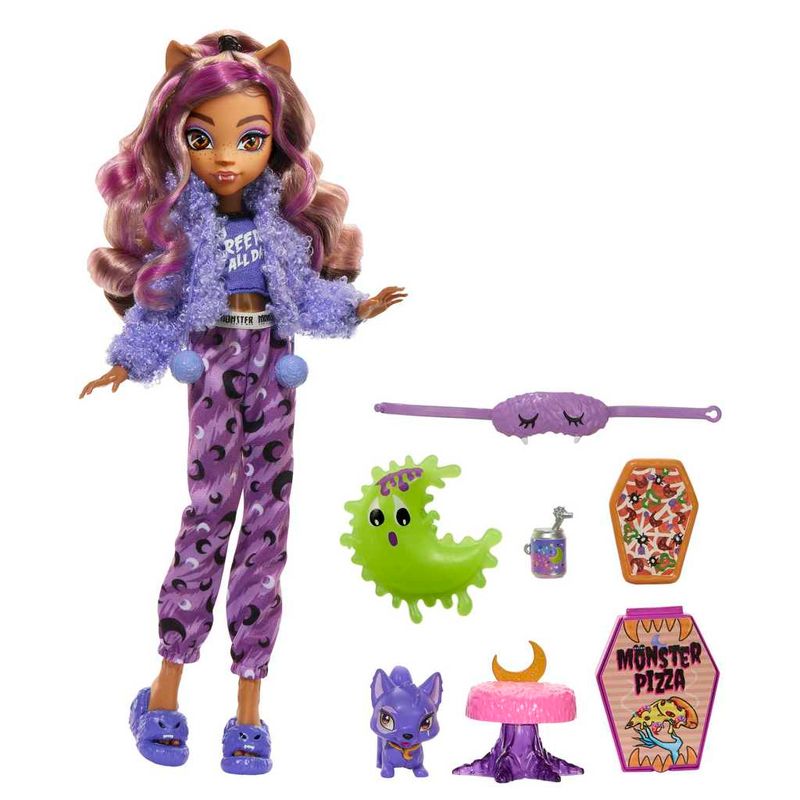 Boneca-Fashion---Monster-High---Creepover-Clawdeen---Roxo---Mattel-0