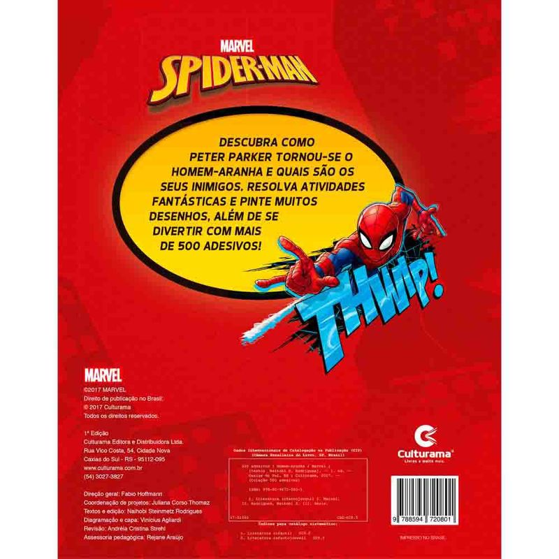 Livro-de-Atividades-com-Adesivos---Marvel---Spider-Man---Culturama-2