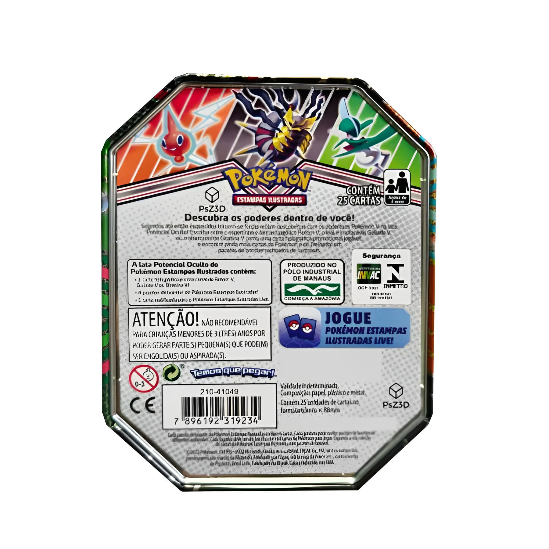 Box Pokémon - Lata - Potencial Oculto - Copag - Ri Happy