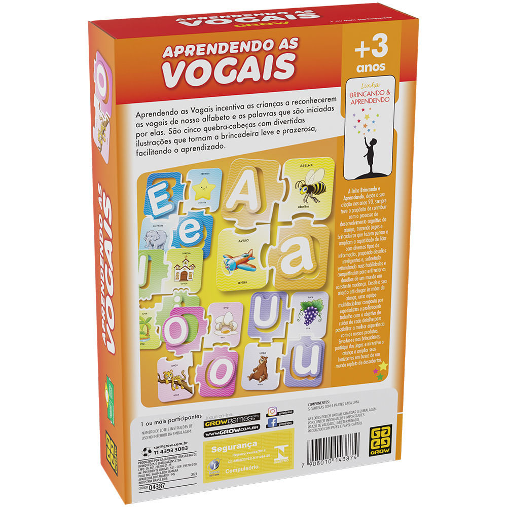 Jogos Grátis Online para Criancinhas: As vogais