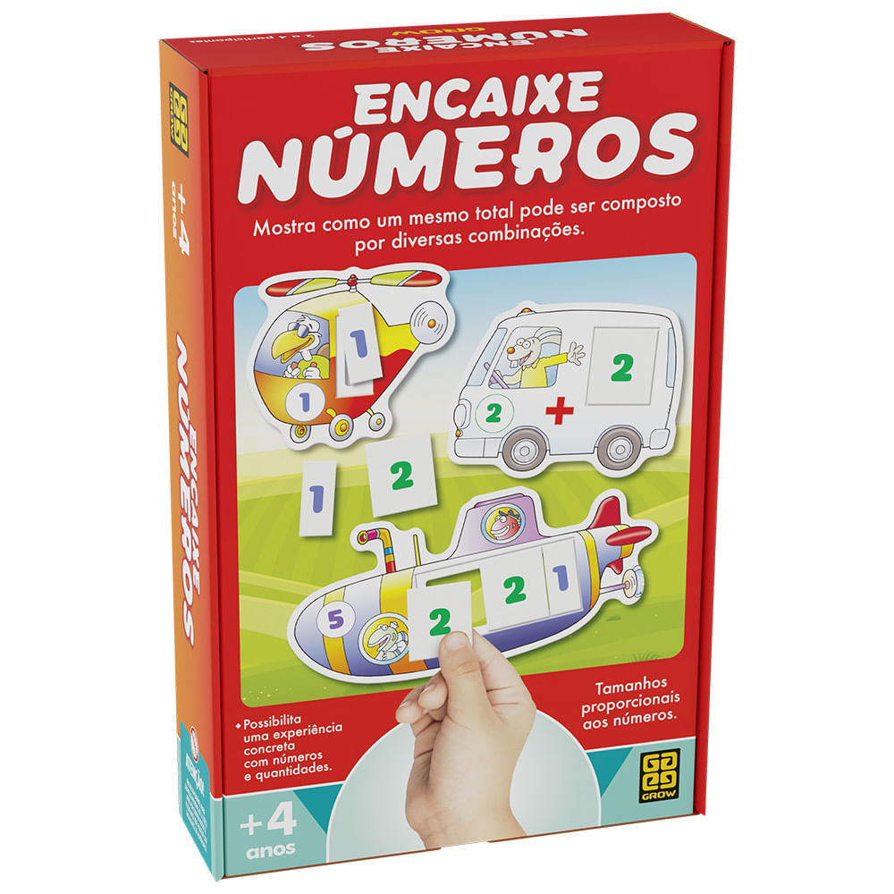 Fichas e números de jogos educativos