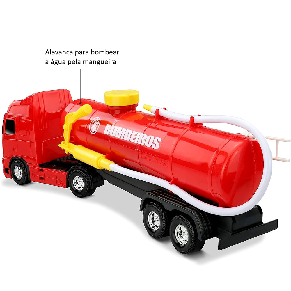 Brinquedo Infantil Caminhao Tanque De Agua Water Tank Orange Toys -  Papellotti