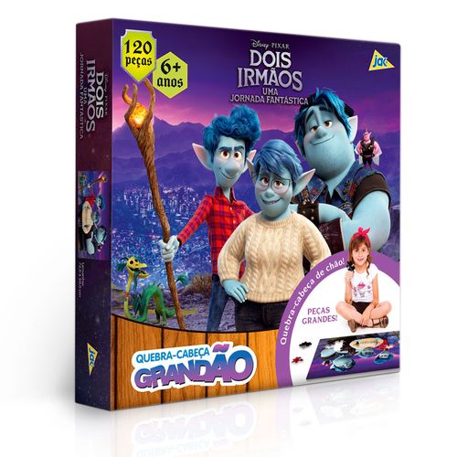 Quebra-Cabeça - 120 Peças - Disney - Pixar - Dois Irmãos - Toyster