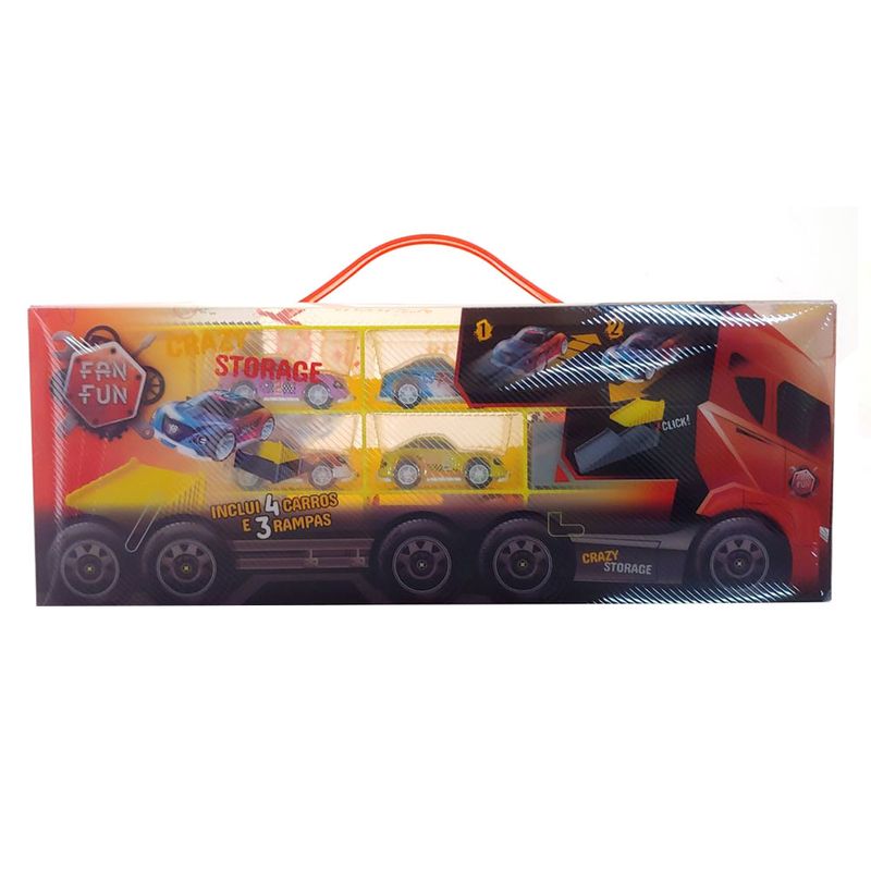 Maleta-e-Conjunto-de-Mini-Veiculos---Crazy-Storage-com-4-Carrinhos---FanFun