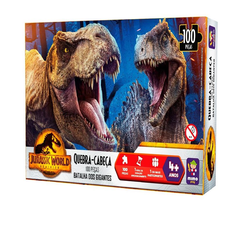 Quebra-Cabeca---Jurassic-World---100-Pecas---Batalha-dos-Gigantes---Mimo-0