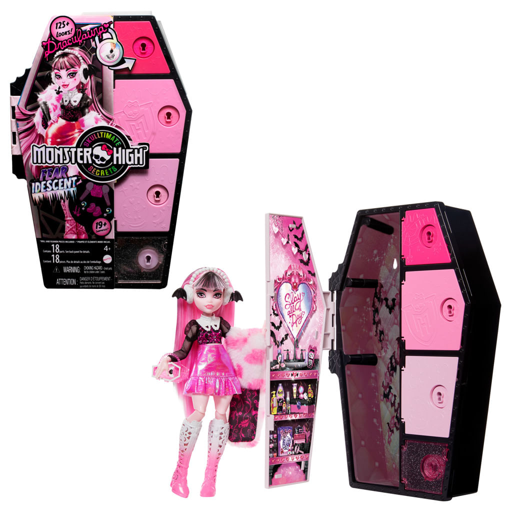Monster High Boneca e de Moda Conjunto , Boneca Draculaura, Segredos S