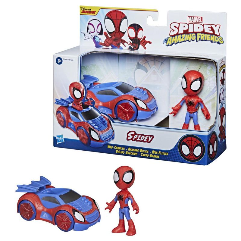 Marvel Figura Homem-Aranha com carro