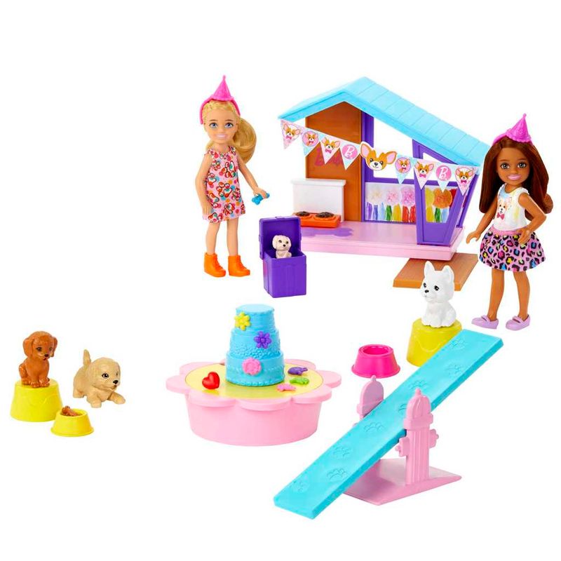 Conjunto-De-Bonecas-E-Acessorios---Polly-Pocket---Festa-De-Cachorrinhos---Mattel-0