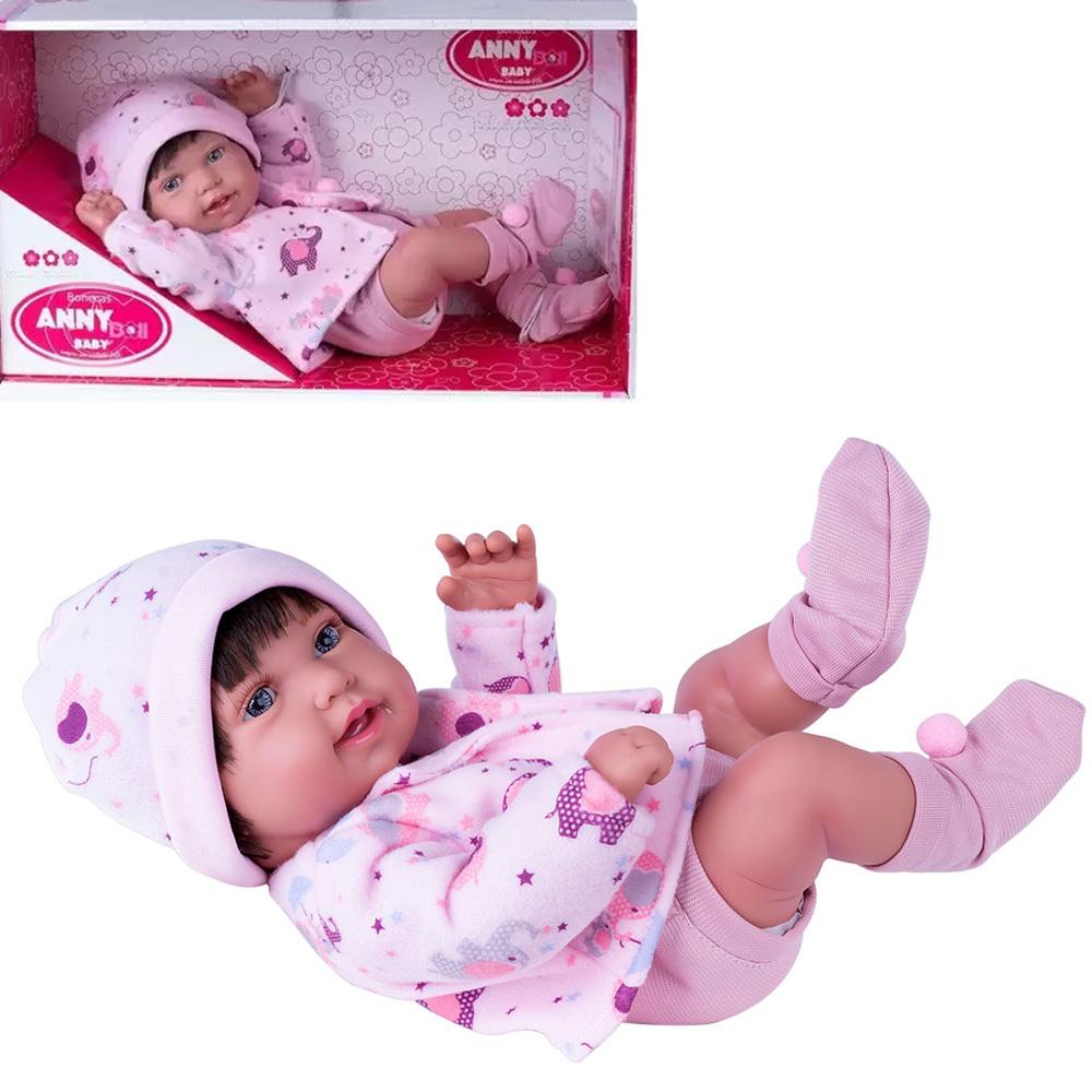 Boneca Anny Doll Baby Reborn Menina - 2441 - Cotiplás - Real Brinquedos