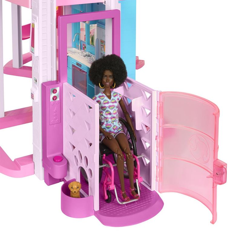 Barbie Casa de Bonecas com 75 Acessórios 3 Andares Piscina e