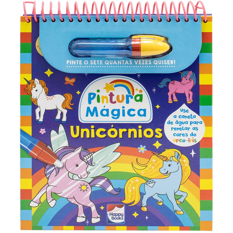 Livro-para-Colorir---Happy-Books---Pintura-Magica--Unicornios---Catavento-0