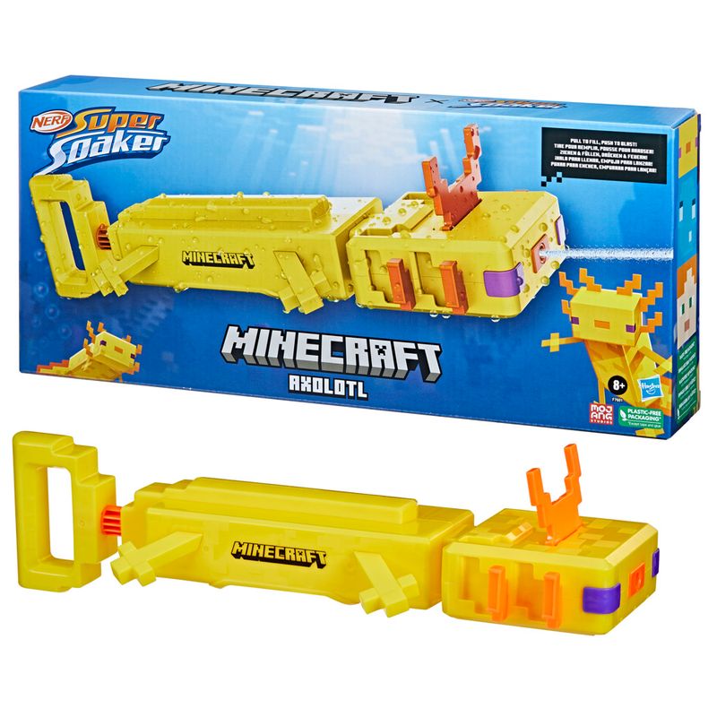 Lancador-De-Agua--Nerf---Minecraft-Axolote---Hasbro-2