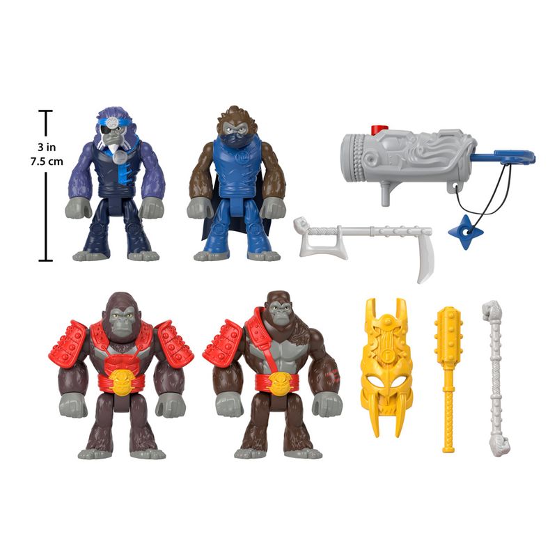 Figura-de-Acao---Mundo-Aventura---Pacote-Gorilas-E-Macacos---Imaginext---Mattel-1