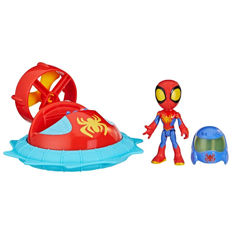 Conjunto-Carrinho-E-Figura-De-Acao---Marvel---Spidey-E-Seus-Amigos-Espetaculares---Aranha---Mattel-0