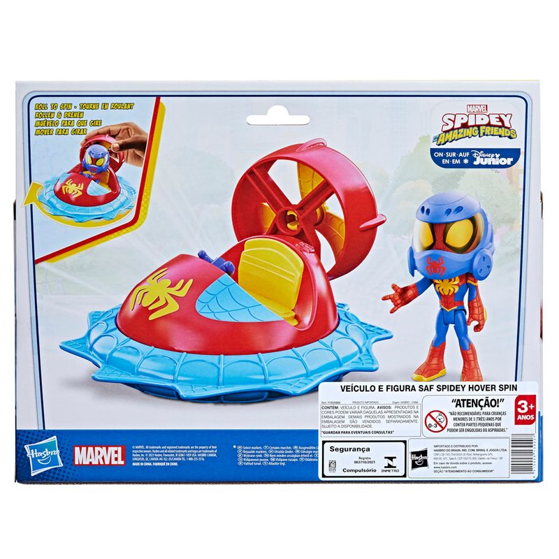 Conjunto-Carrinho-E-Figura-De-Acao---Marvel---Spidey-E-Seus-Amigos-Espetaculares---Aranha---Mattel-5