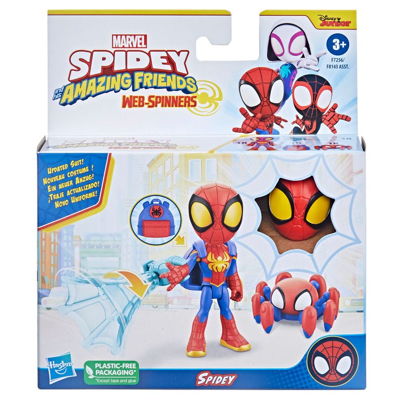 Conjunto-Figura-De-Acao-E-Acessorios---Marvel---Spidey-E-Seus-Amigos-Espetaculares---Spidey---Mattel-1