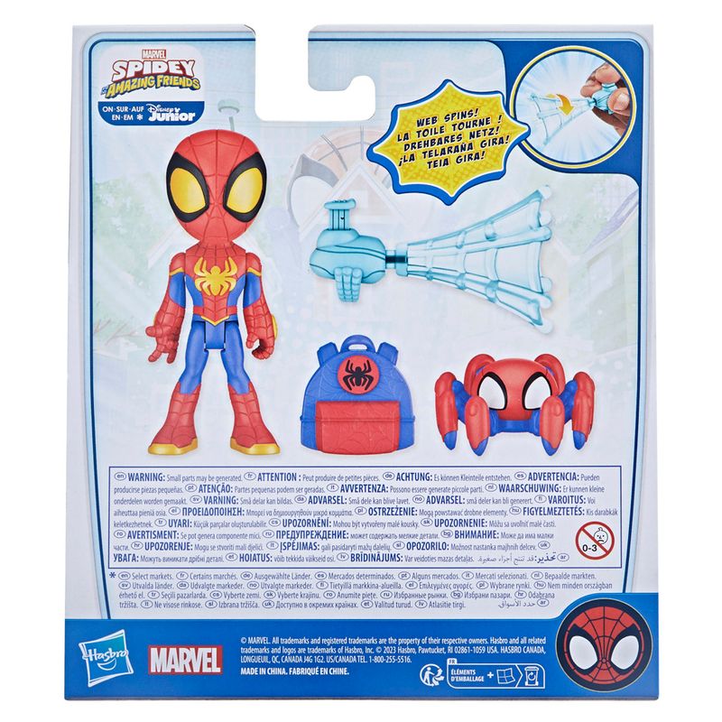 Conjunto-Figura-De-Acao-E-Acessorios---Marvel---Spidey-E-Seus-Amigos-Espetaculares---Spidey---Mattel-6