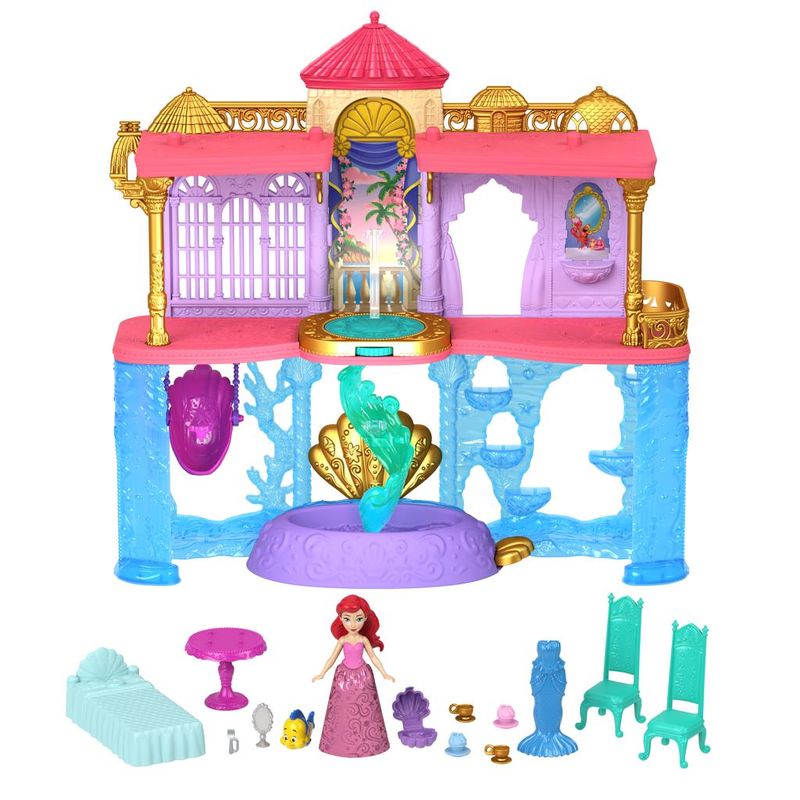 Conjunto-Boneca-E-Acessorios---Disney---Castelo-Empilhavel-Da-Ariel-Terra-E-Do-Mar---Mattel-0