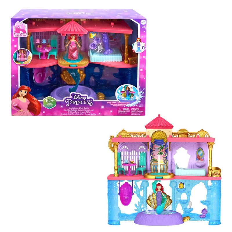 Conjunto-Boneca-E-Acessorios---Disney---Castelo-Empilhavel-Da-Ariel-Terra-E-Do-Mar---Mattel-2